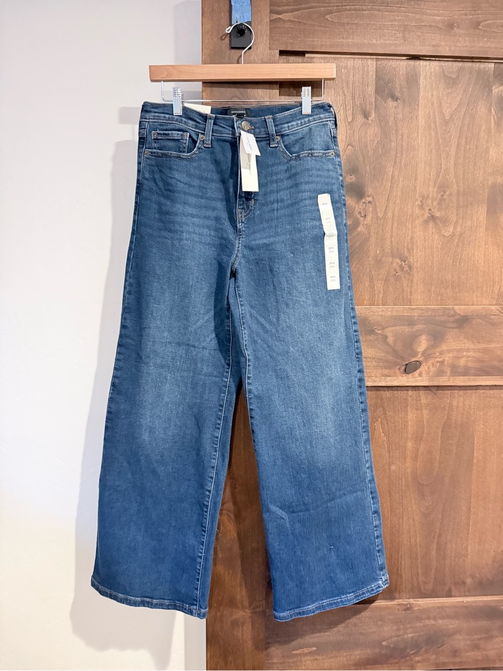 Banana Republic Medium Blue High Rise Wide-Leg Jeans ~ NWT 28/6